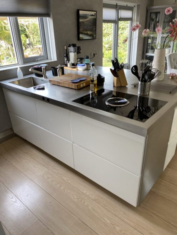 RVS Keukenblad op IKEA keuken